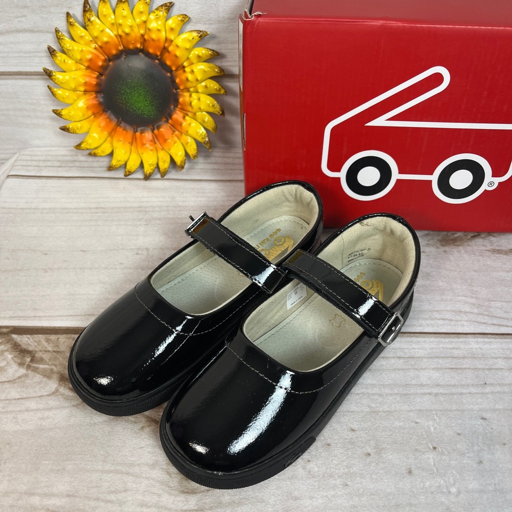 See Kai Run Lucia Black Patent Mary Jane Shoes Kids Size 13 NEW